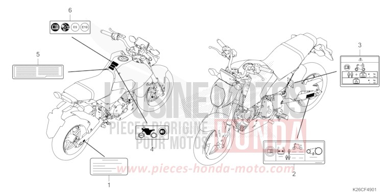 ETIQUETTE DE PRECAUTIONS (ED) de MSX GROM A MAT GUNPOWDER BLACK METALLIC (NH436) 2024